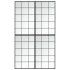 Espejos de pared 4 uds metal negro 100x60