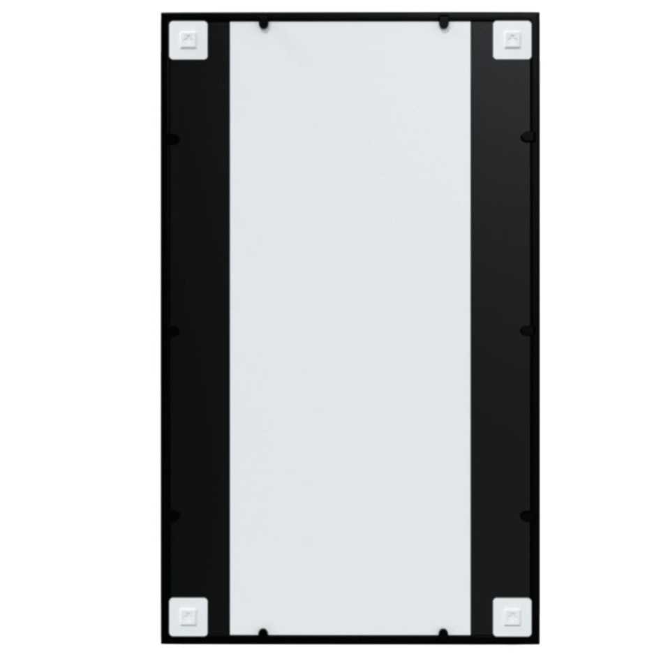 Espejos de pared 4 uds metal negro 100x60