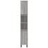 Set de muebles de baño 3 pzas madera contrachapada gris