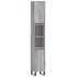 Set de muebles de baño 3 pzas madera contrachapada gris