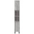 Set de muebles de baño 3 pzas madera contrachapada gris