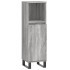 Set de muebles de baño 3 pzas madera contrachapada gris