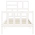 Estructura de cama con cabecero madera maciza