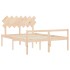 Cama para personas mayores con cabecero madera maciza