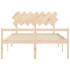 Cama para personas mayores con cabecero madera maciza