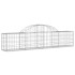 Cestas de gaviones 8 uds forma de arco hierro 200x30x40/60