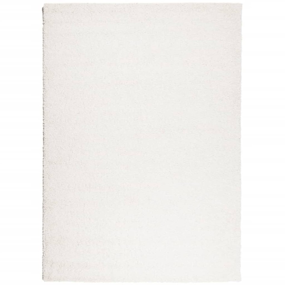 Alfombra de pelo largo moderna crema 240x340