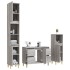 Set de muebles de baño 3 pzas madera contrachapada gris