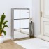 Mueble zapatero y espejo 3 niveles gris Sonoma 63x17x102,5