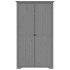 Armario BODO madera maciza de pino gris 99x53,5x173