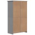 Armario BODO madera maciza de pino gris 99x53,5x173