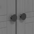Armario BODO madera maciza de pino gris 99x53,5x173