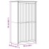 Armario BODO madera maciza de pino gris 99x53,5x173