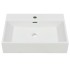 Lavabo con orificio para grifo cerámica 60,5x42,5x14,5 cm