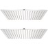 Cabezal de ducha efecto lluvia 2 uds acero inoxidable 50x50