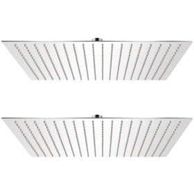 Cabezal de ducha efecto lluvia 2 uds acero inoxidable 50x50