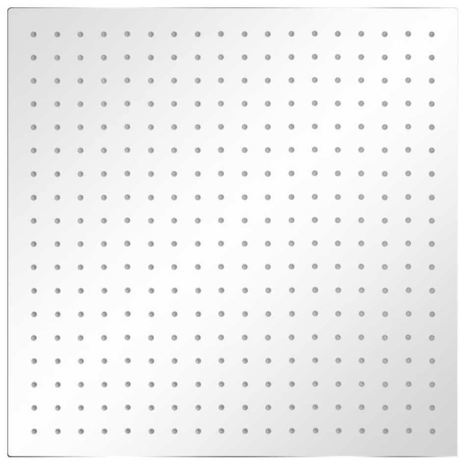 Cabezal de ducha efecto lluvia 2 uds acero inoxidable 50x50