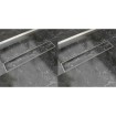 Desagüe ducha lineal 2 pzs burbuja 630x140 mm acero inoxidable