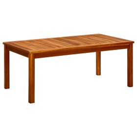 Mesa de centro de jardín madera maciza de acacia 110x60x45