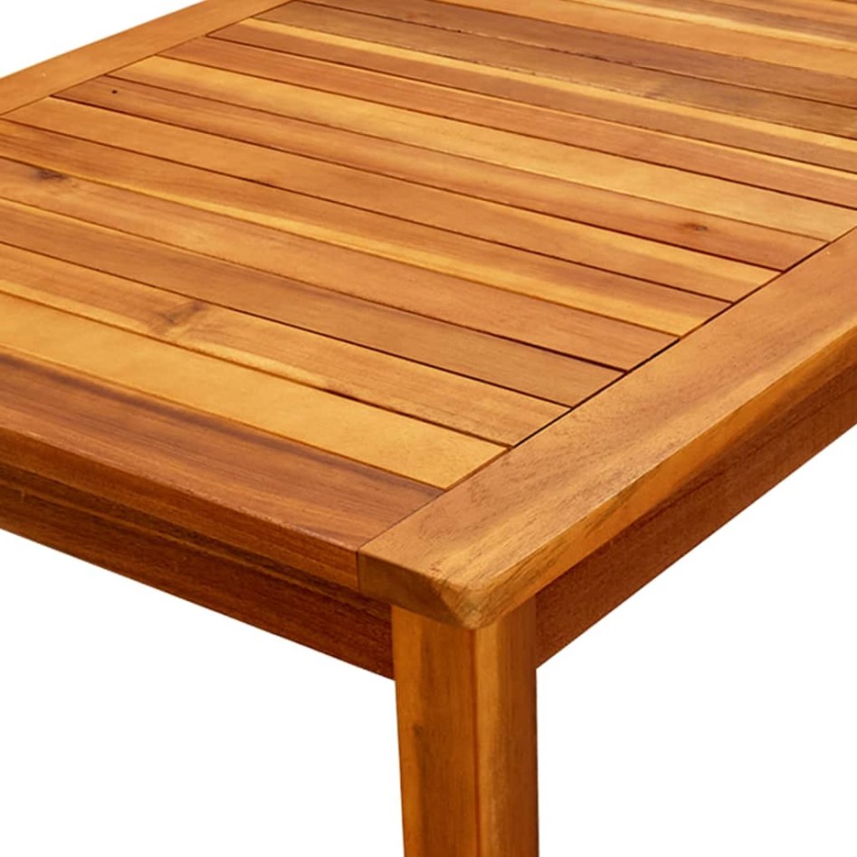 Mesa de centro de jardín madera maciza de acacia 110x60x45