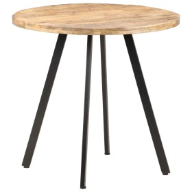 Mesa de comedor de madera de mango rugosa 80