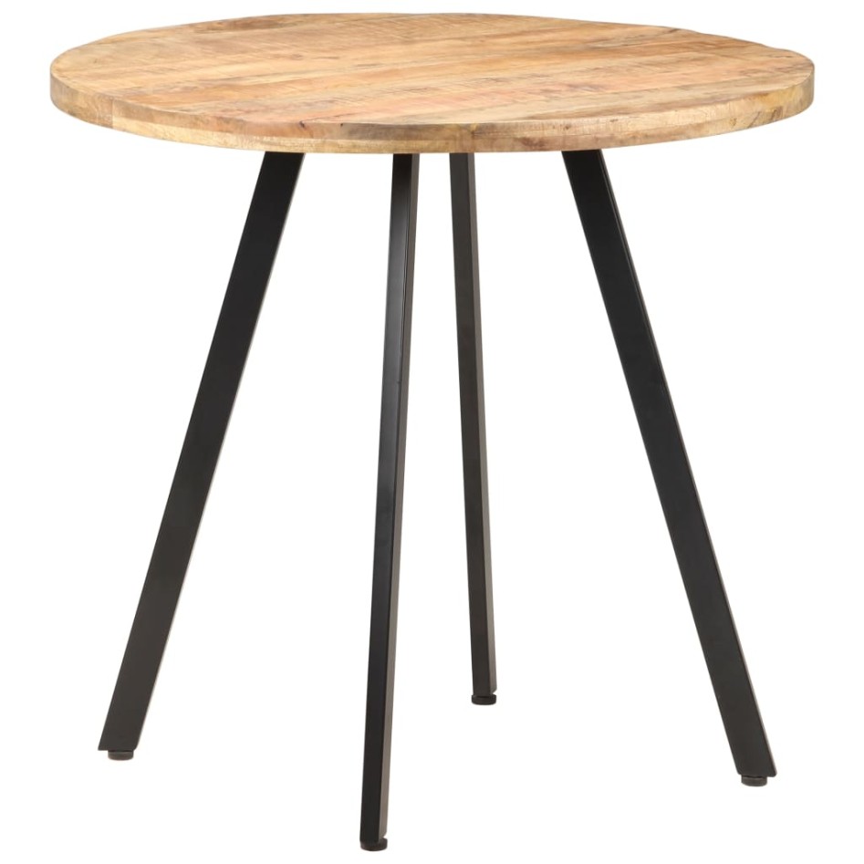 Mesa de comedor de madera de mango rugosa 80