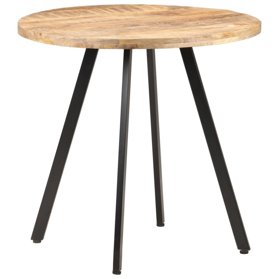 Mesa de comedor de madera de mango rugosa 80