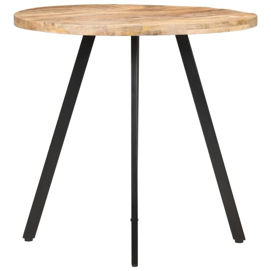 Mesa de comedor de madera de mango rugosa 80