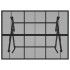 Mesa de jardín plegable malla acero gris antracita 110x80x72