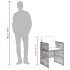 Set comedor de jardín 5 pzas cojines ratán sintético gris