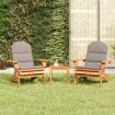 Juego de muebles de jardín Adirondack 3 piezas madera acacia