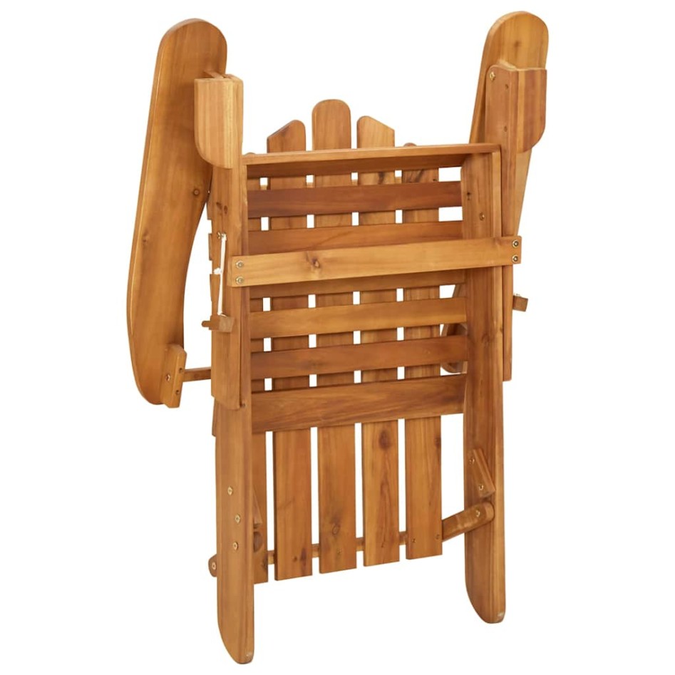 Juego de muebles de jardín Adirondack 3 piezas madera