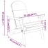 Juego de muebles de jardín Adirondack 3 piezas madera