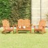 Juego de muebles de jardín Adirondack 4 piezas madera