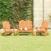 Juego de muebles de jardín Adirondack 4 piezas madera acacia