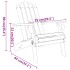 Juego de muebles de jardín Adirondack 4 piezas madera