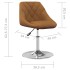Sillas de comedor giratorias 2 unidades terciopelo