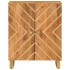 Mueble auxiliar madera maciza mango marrón/negro 60x33,5x75