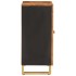 Mueble auxiliar madera maciza mango marrón/negro 60x33,5x75