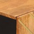 Mueble auxiliar madera maciza mango marrón/negro 60x33,5x75