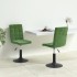 Sillas de comedor giratorias 2 unidades terciopelo verde