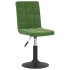 Sillas de comedor giratorias 2 unidades terciopelo verde