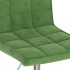 Sillas de comedor giratorias 2 unidades terciopelo verde