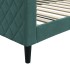 Sofá cama sin colchón terciopelo verde oscuro 100x200