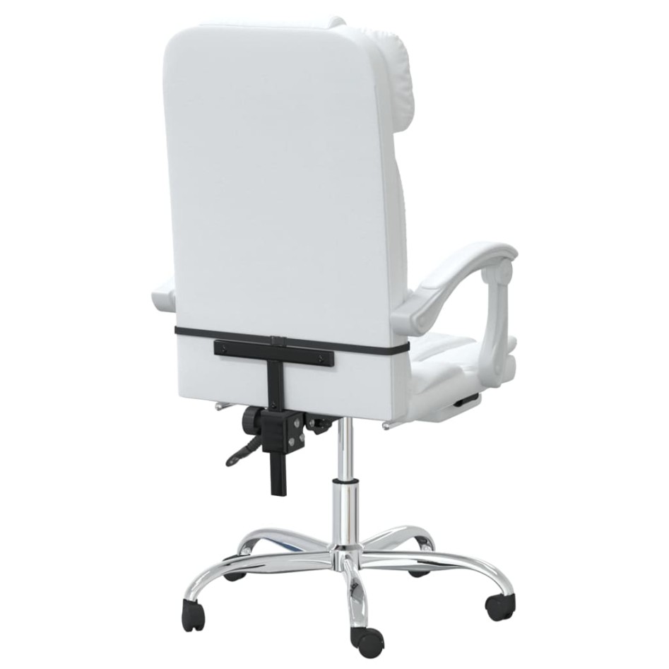 Silla de oficina reclinable cuero sintético