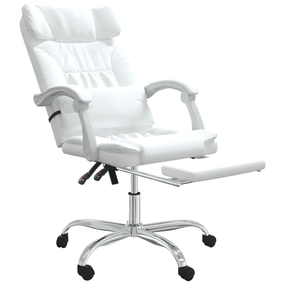 Silla de oficina reclinable cuero sintético