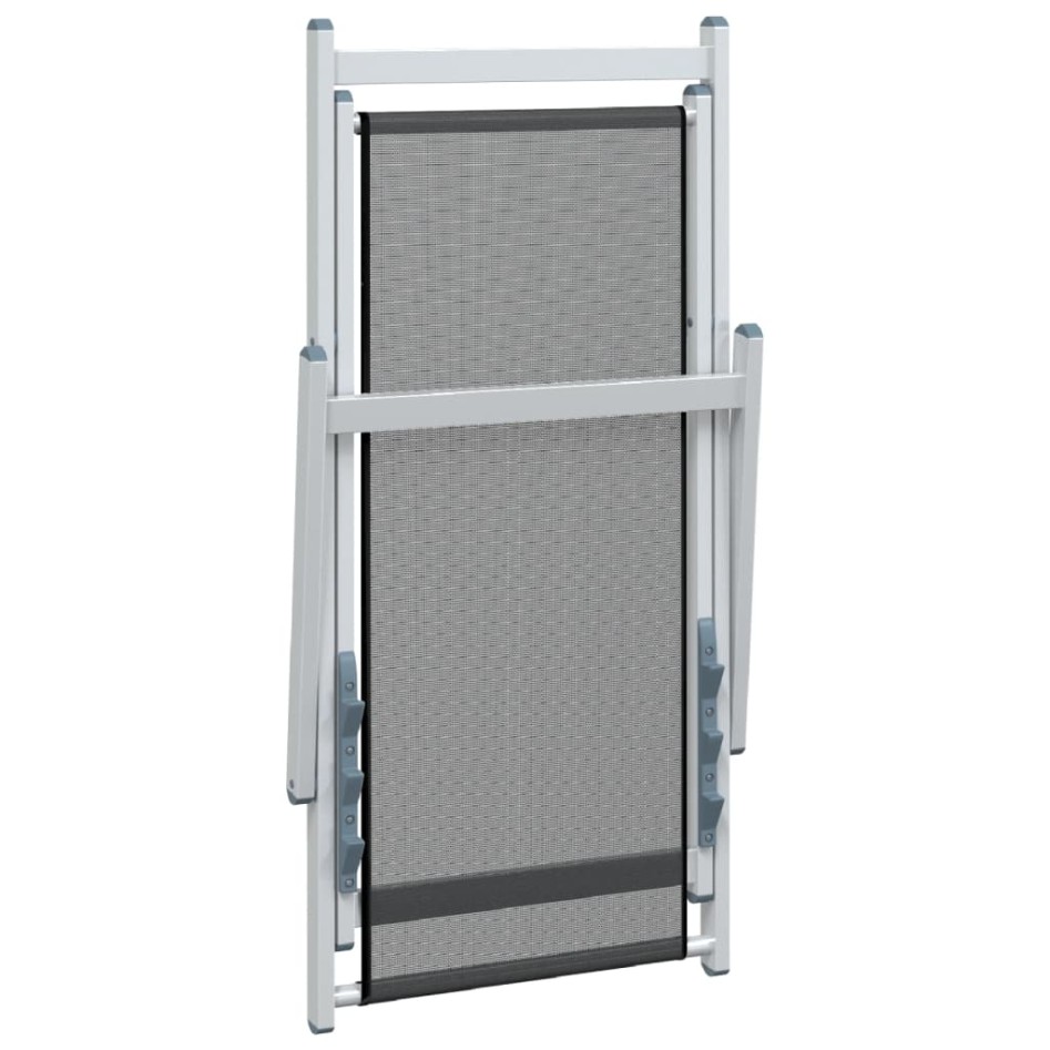 Sillas de playa plegables 2 unidades aluminio y textilene