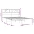 Estructura cama sin colchón con cabecero metal negro 140x190