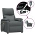 Sillón de masaje eléctrico tela gris