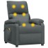 Sillón de masaje eléctrico tela gris
